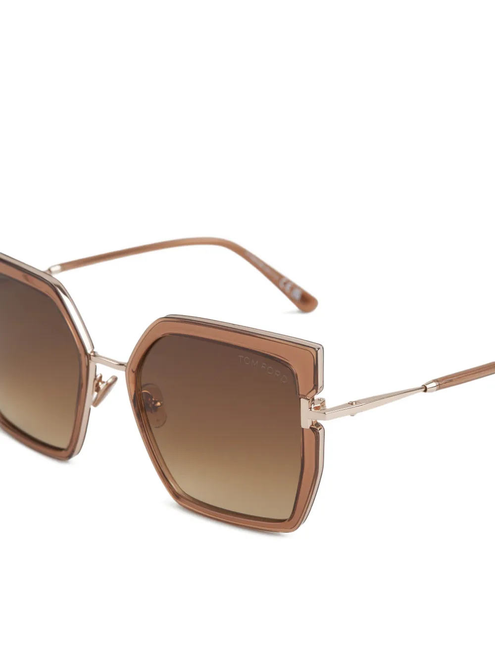 TOM FORD Eyewear geometric-frame sunglasses Bruin