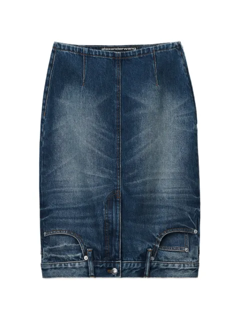 Alexander Wang falda lápiz de mezclilla