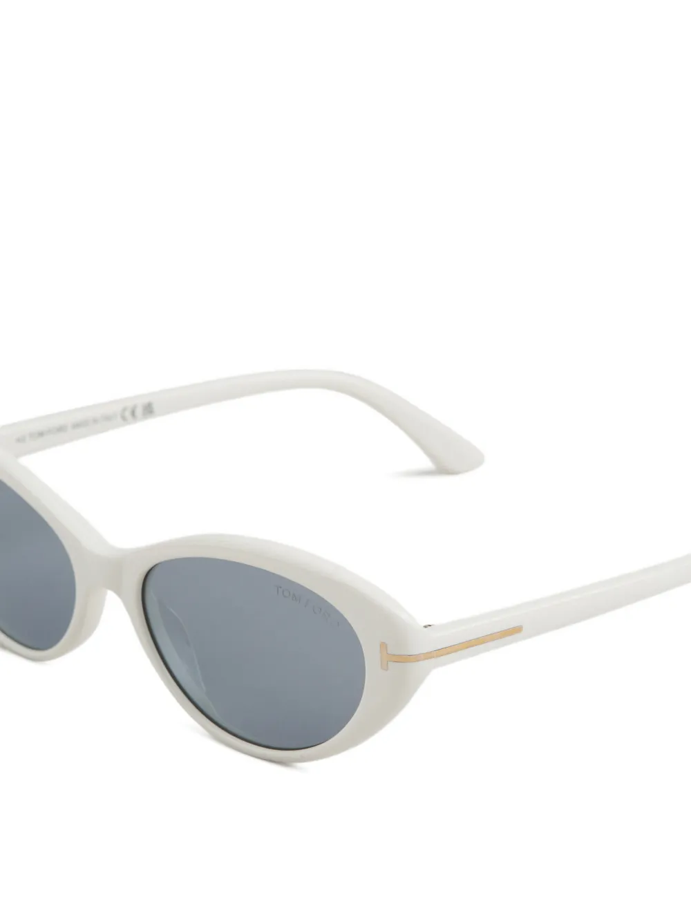 TOM FORD Eyewear T-logo cat-eye sunglasses Wit