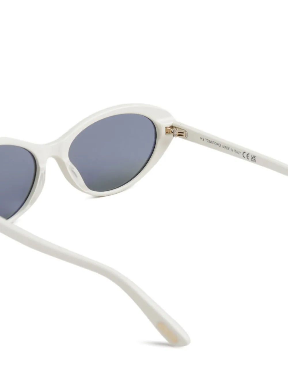 TOM FORD Eyewear T-logo cat-eye sunglasses Wit