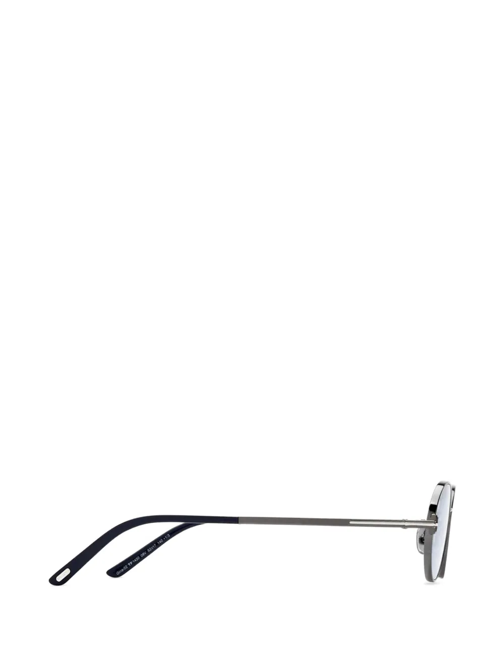 TOM FORD Eyewear T-logo oval-frame sunglasses Grijs