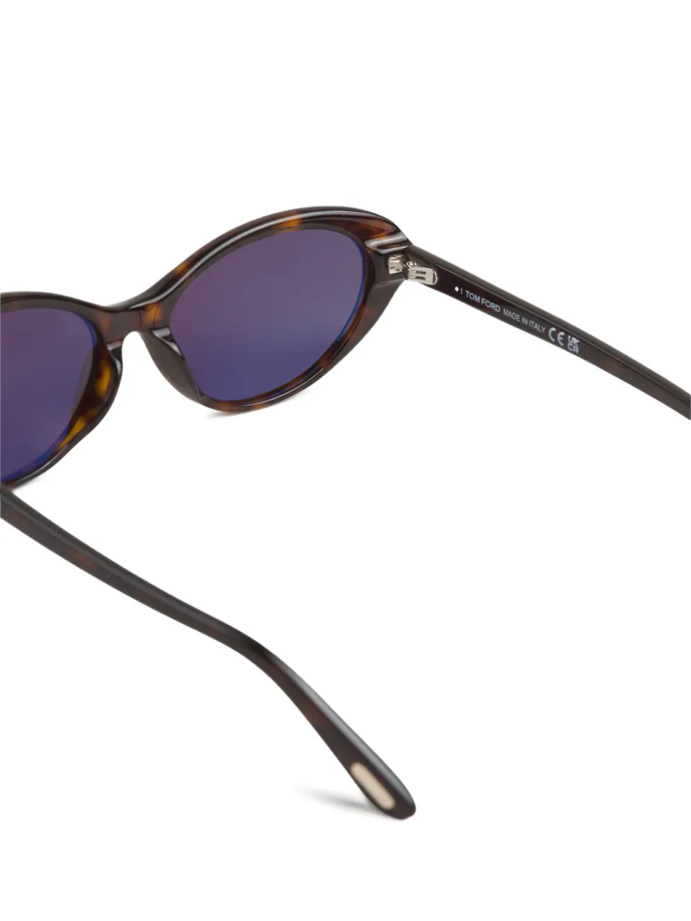 TOM FORD Eyewear tortoiseshell-effect cat-eye sunglasses Bruin