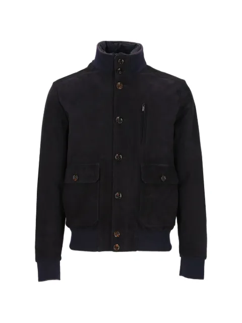 Moorer button-up sheepskin jacket