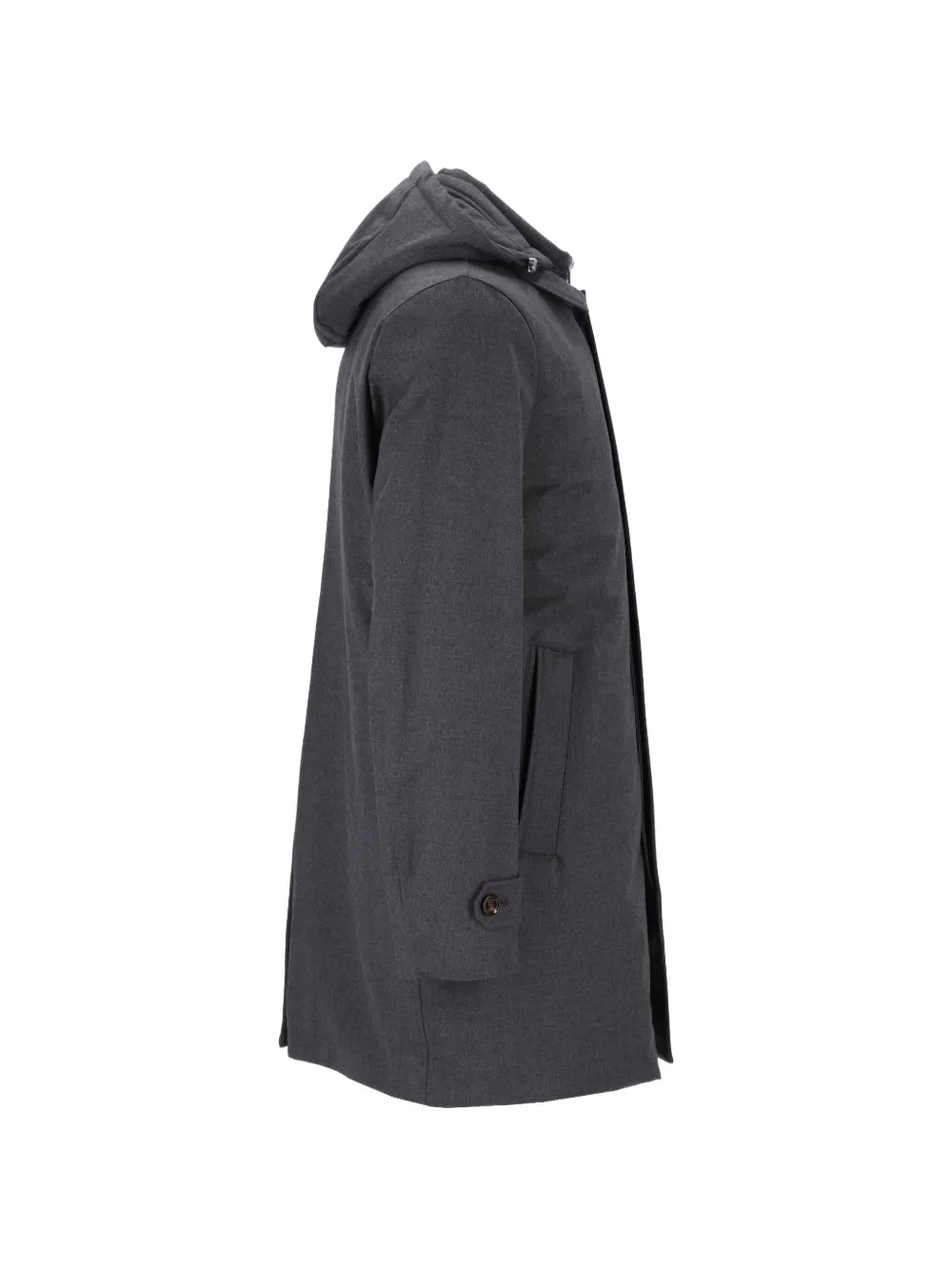 Moorer Ralli-LL hooded coat Grijs