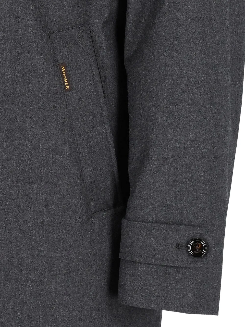 Moorer Ralli-LL hooded coat Grijs