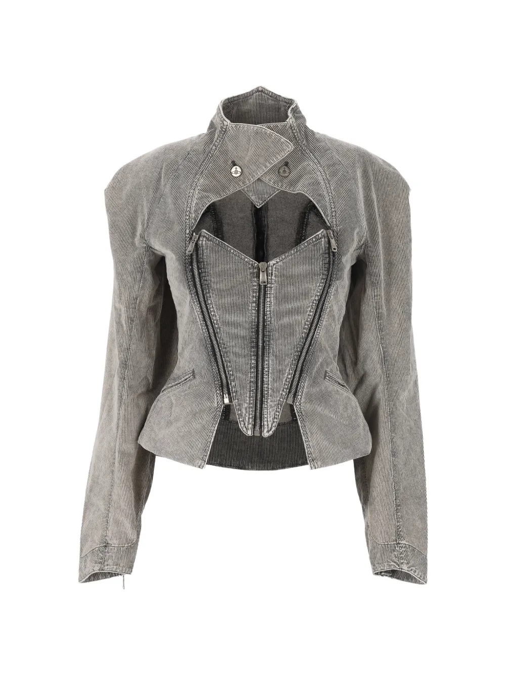 Vivienne Westwood Beetle denim jacket - Grigio