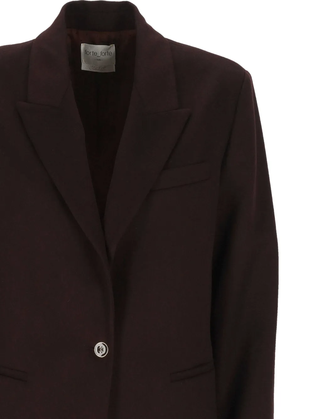 Forte single-breasted peaked-lapel blazer Bruin