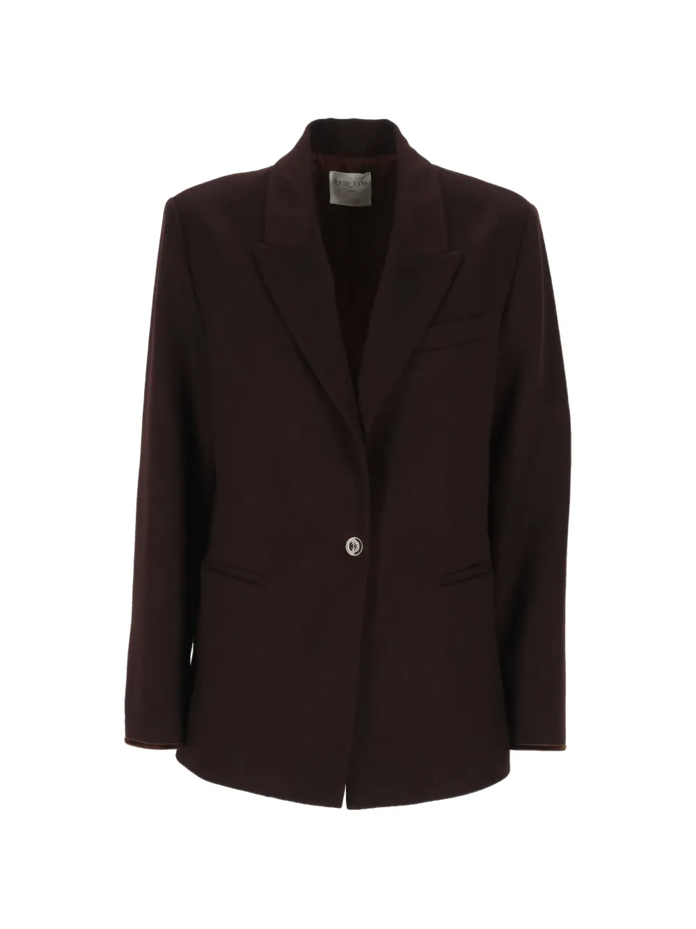Forte single-breasted peaked-lapel blazer Bruin