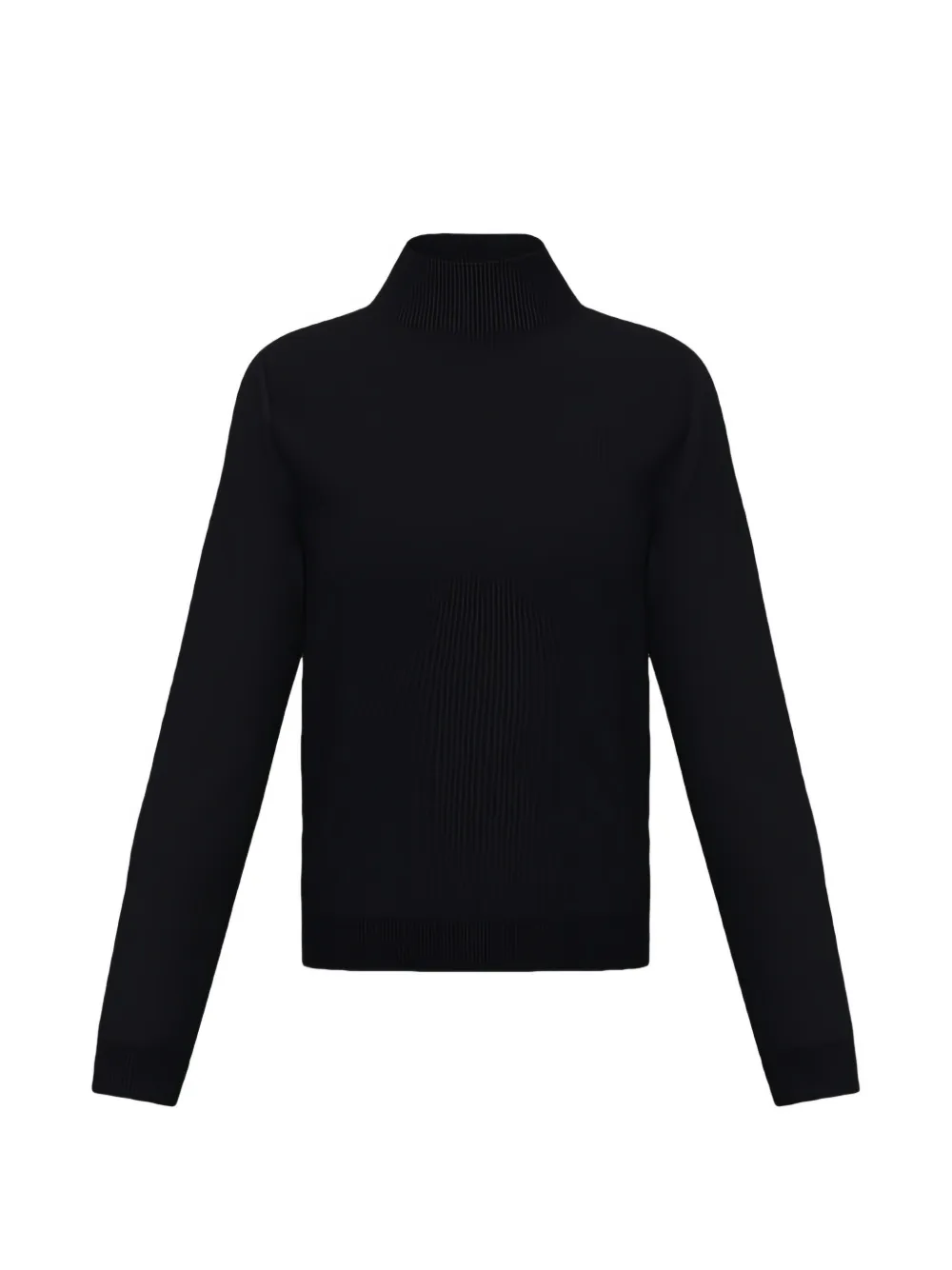 Marella ribbed-knit high-neck sweater Zwart