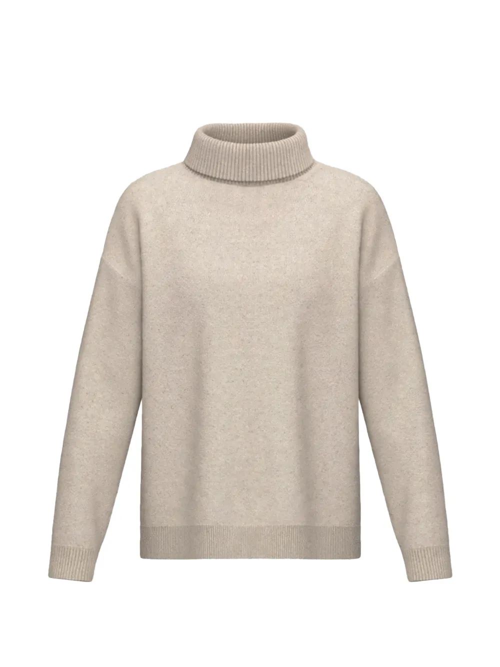 Marella roll-neck drop-shoulder sweater Beige