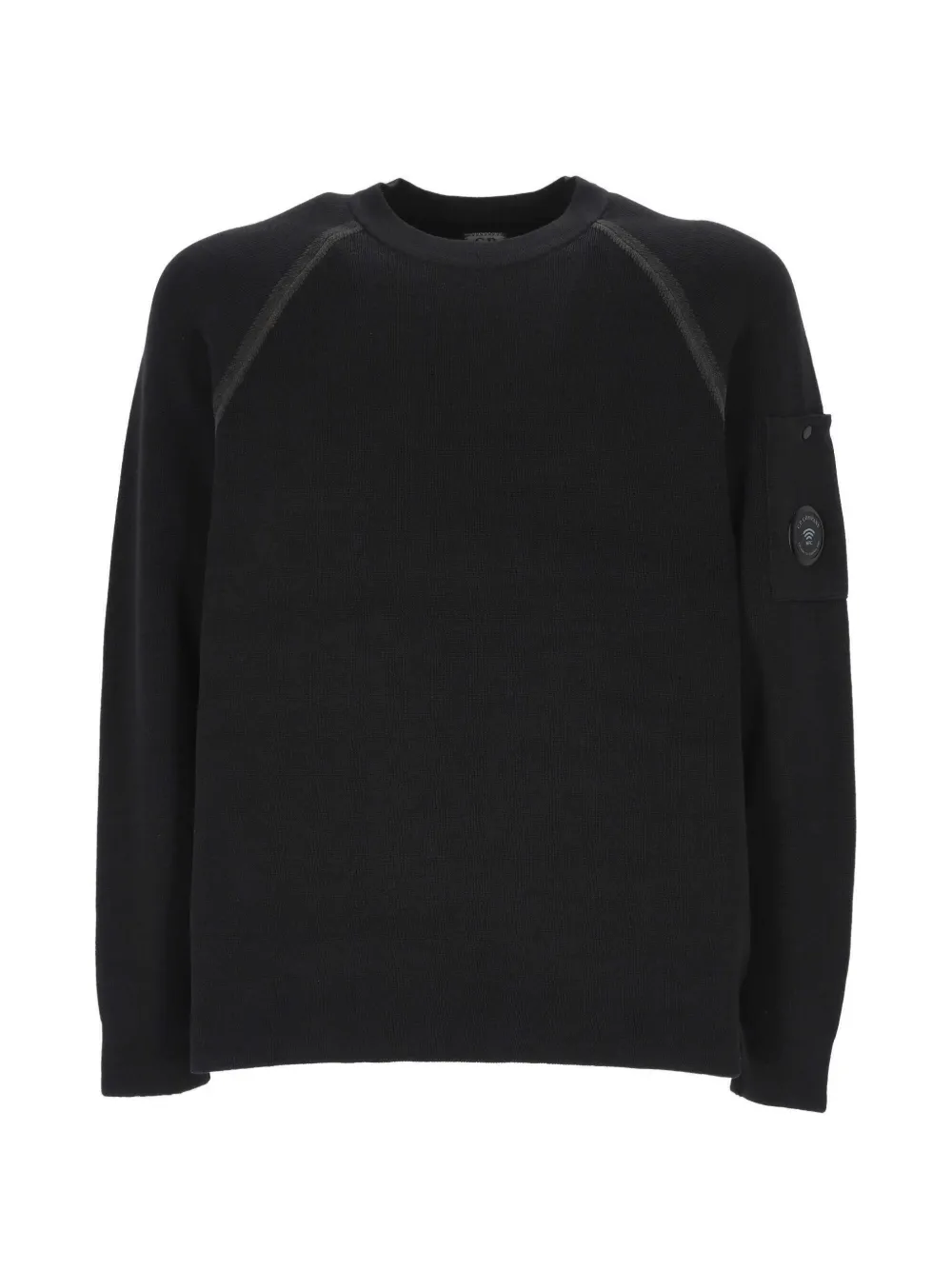 C.P. Company Lens-detail raglan-sleeve sweater Zwart