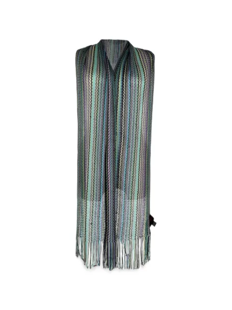 Missoni Pre-Owned Zig-Zag fringed scarf