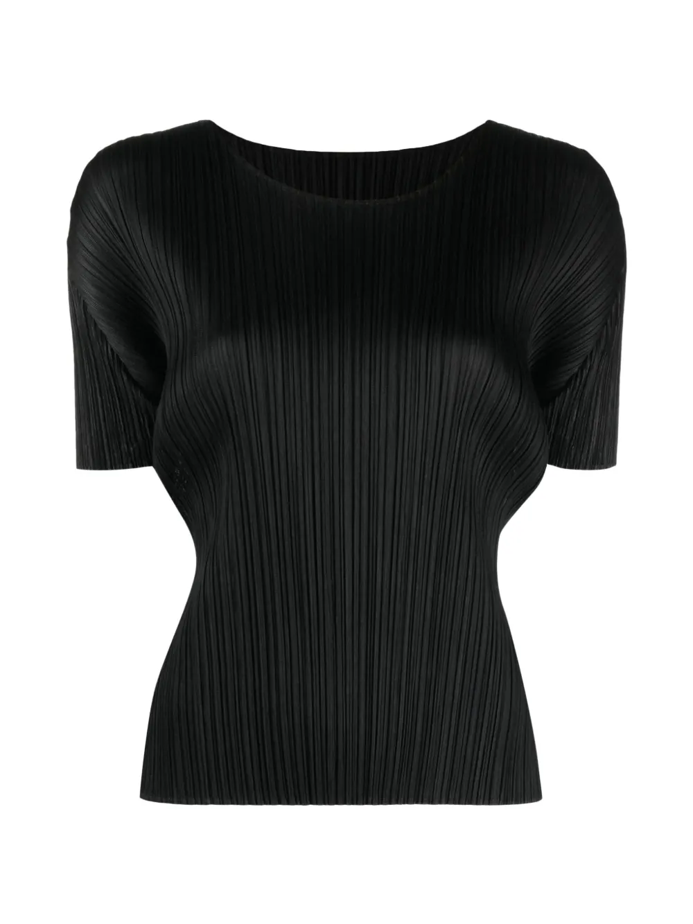 Pleats Please Issey Miyake plissé T-shirt - Nero