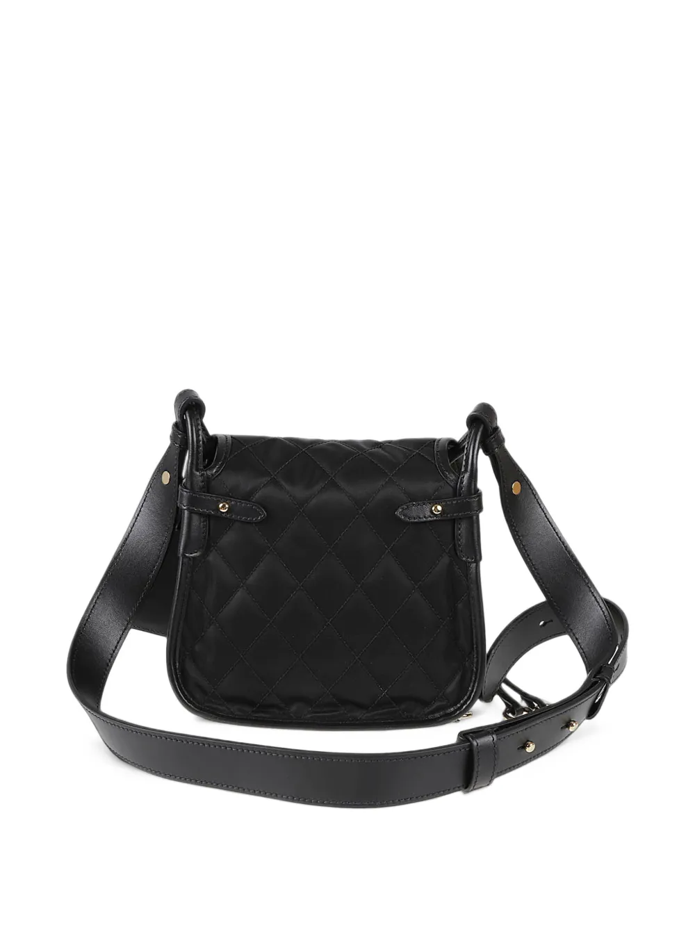Prada Corsaire Re-Nylon and leather mini shoulder bag Zwart