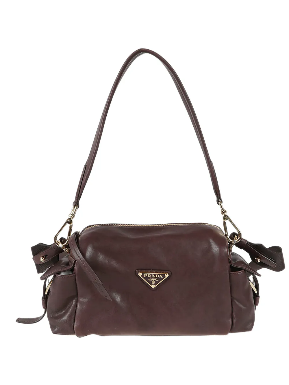 Prada Explore leather tote bag Bruin