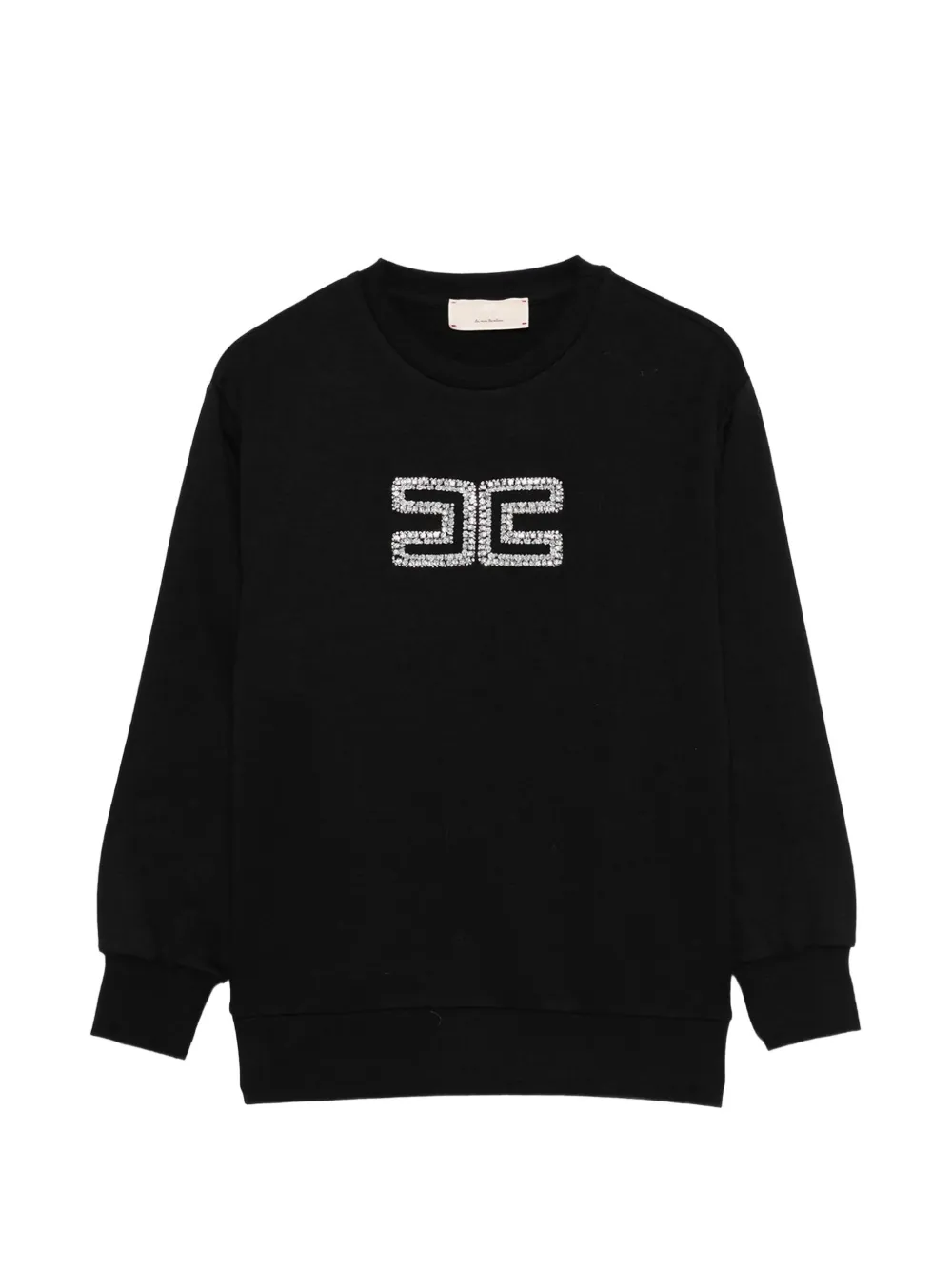 Elisabetta Franchi Kids crystal-embellished sweatshirt - Nero