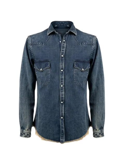 Costumein Mark frayed-hem denim shirt