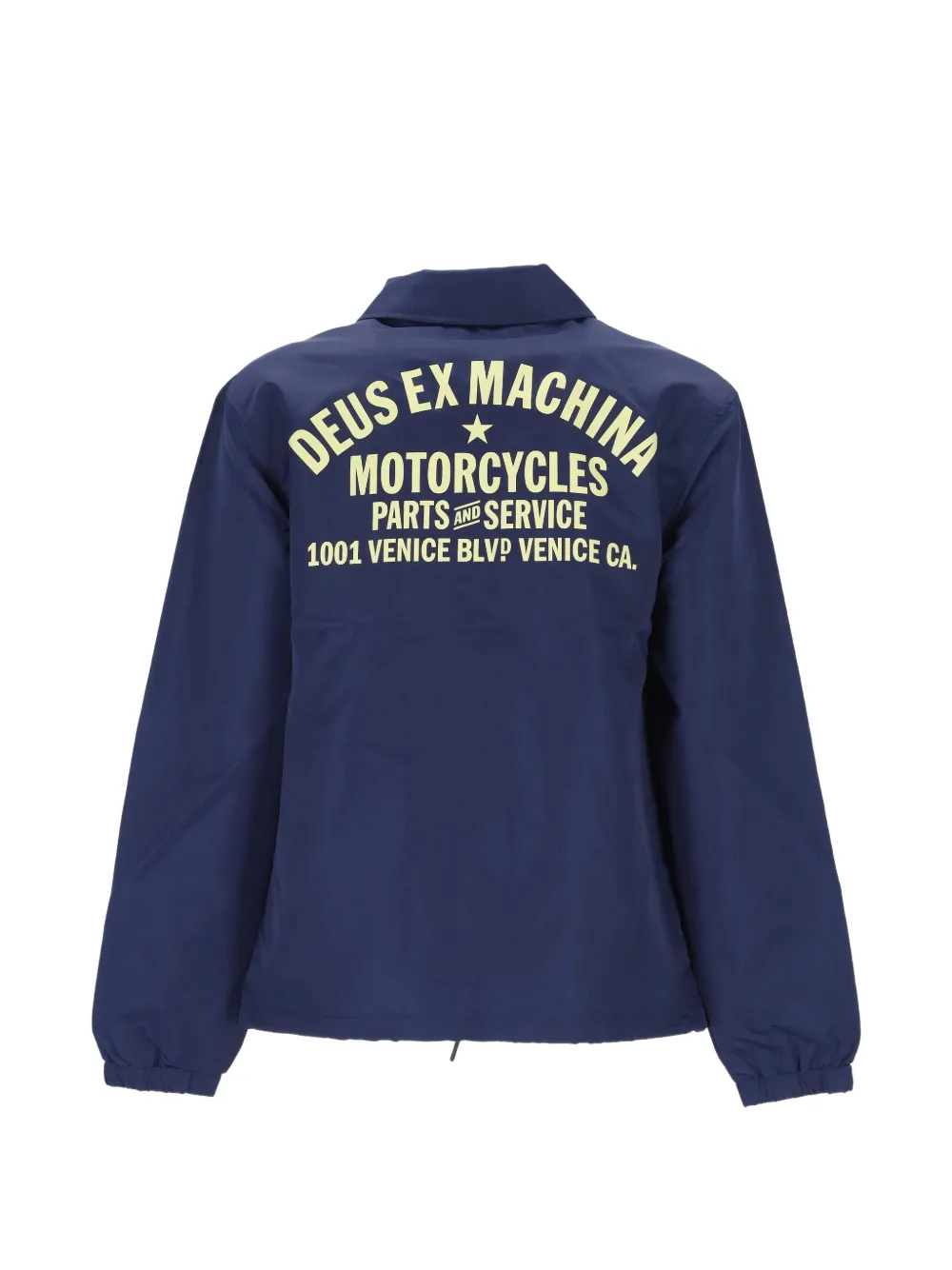 Deus Ex Machina Venice logo-print coach jacket Blauw