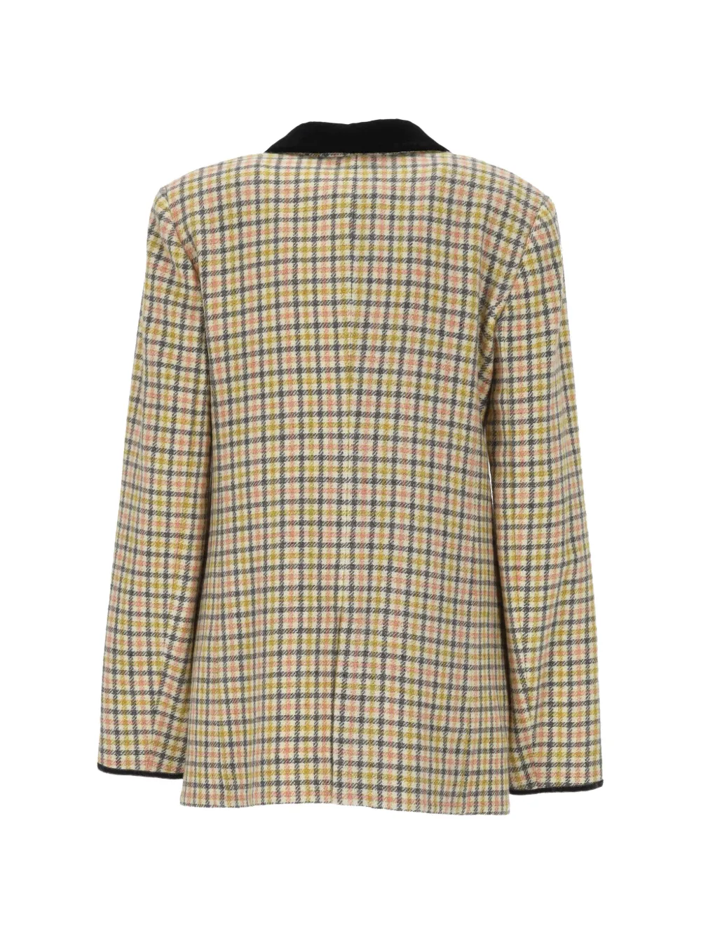 Forte check-pattern blazer Beige