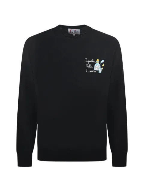 MC2 Saint Barth Heron embroidered crew-neck sweater