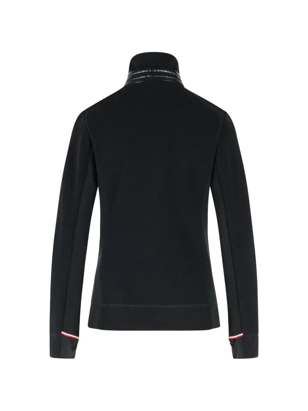 Moncler Grenoble padded-trim half-zip sweater Zwart