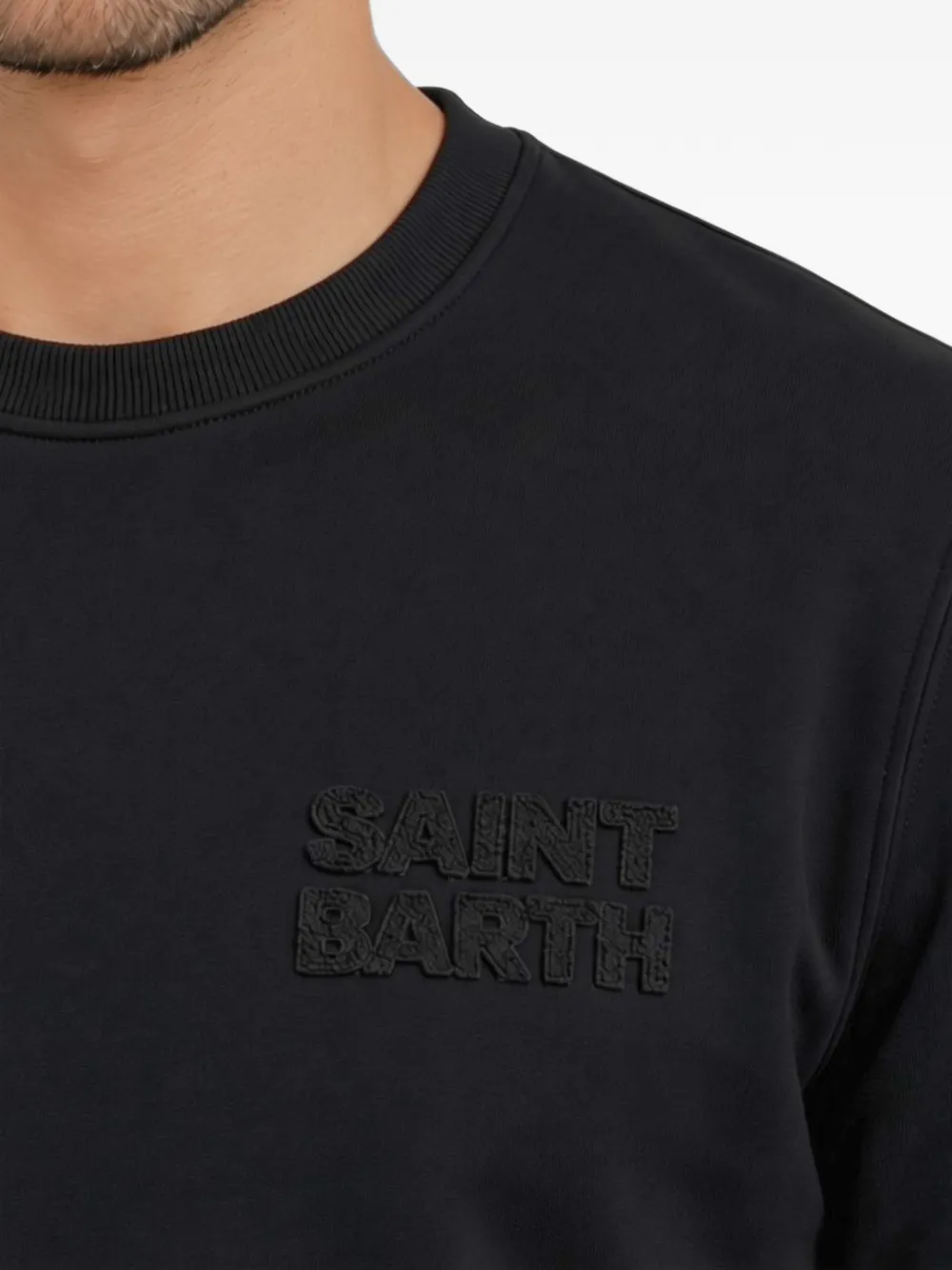 MC2 Saint Barth logo-embroidered sweatshirt Zwart