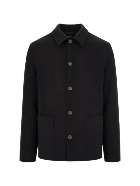 A.P.C. simple dark brown wool jacket