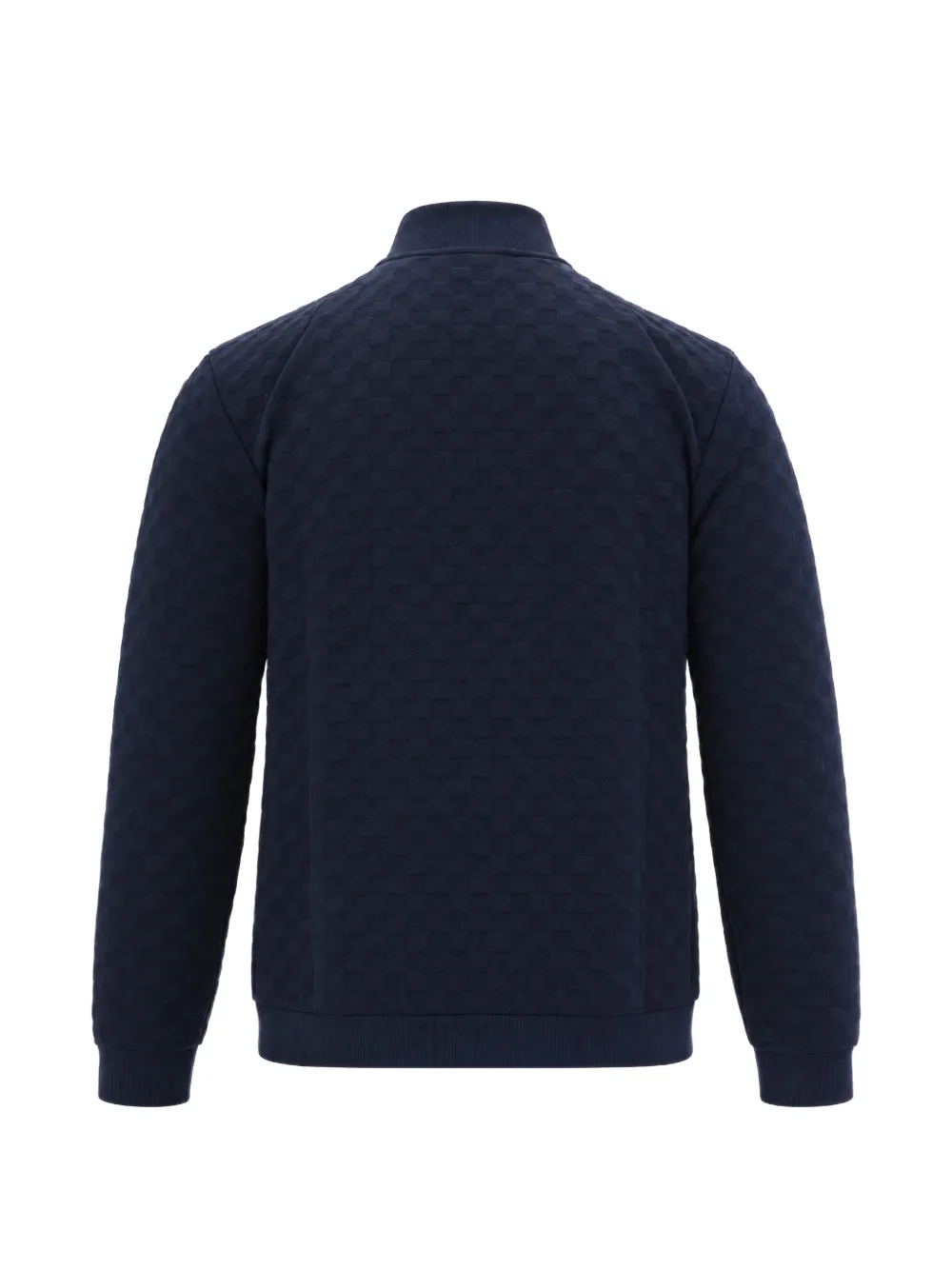 Ea7 Emporio Armani logo-patch zip-up sweatshirt Blauw
