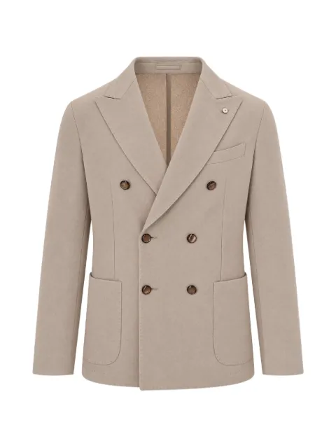 L.B.M. 1911 double-breasted peaked-lapel blazer