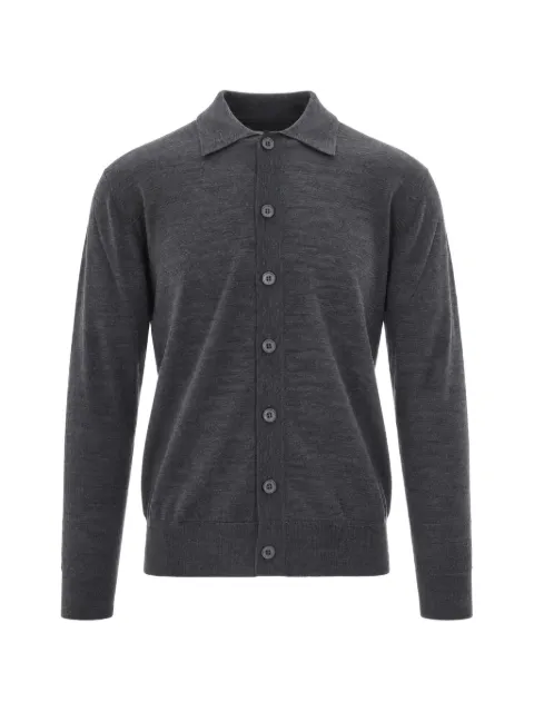 Paolo Pecora fine-knit wool button-up sweater
