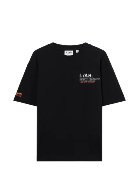 L/ab c/o Off-White Duct Tape graphic-print T-shirt