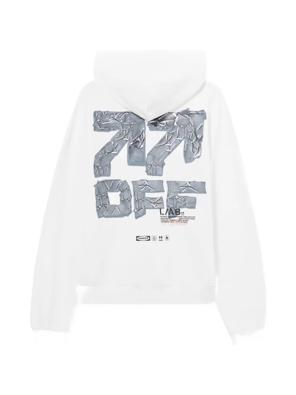 L ab c o Off-White Off Active Tape hoodie Wit