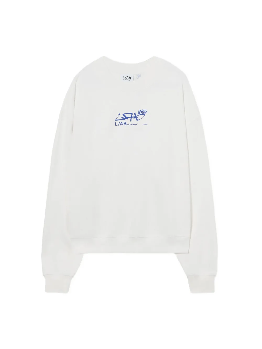 L ab c o Off-White Graffiti Diagonal sweatshirt Wit