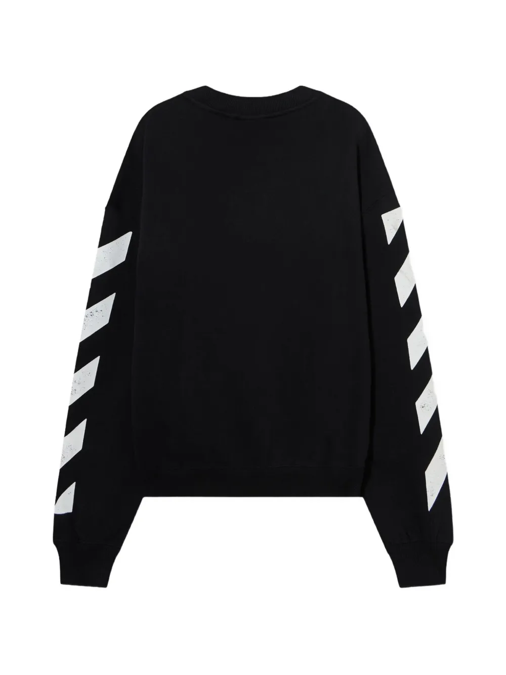 L ab c o Off-White Diagonals logo-print sweatshirt Zwart