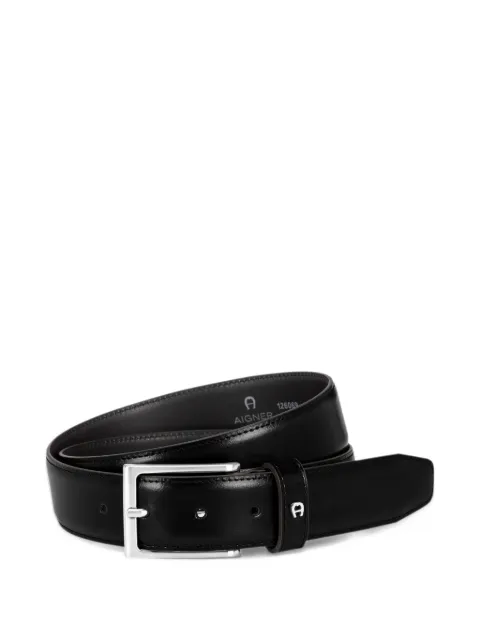AIGNER logo-plaque leather belt