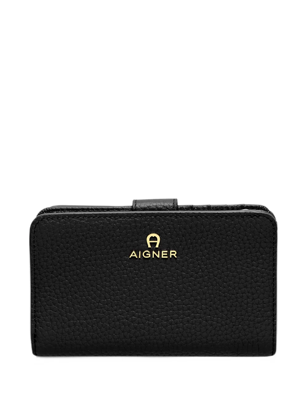 AIGNER grained leather wallet - Nero