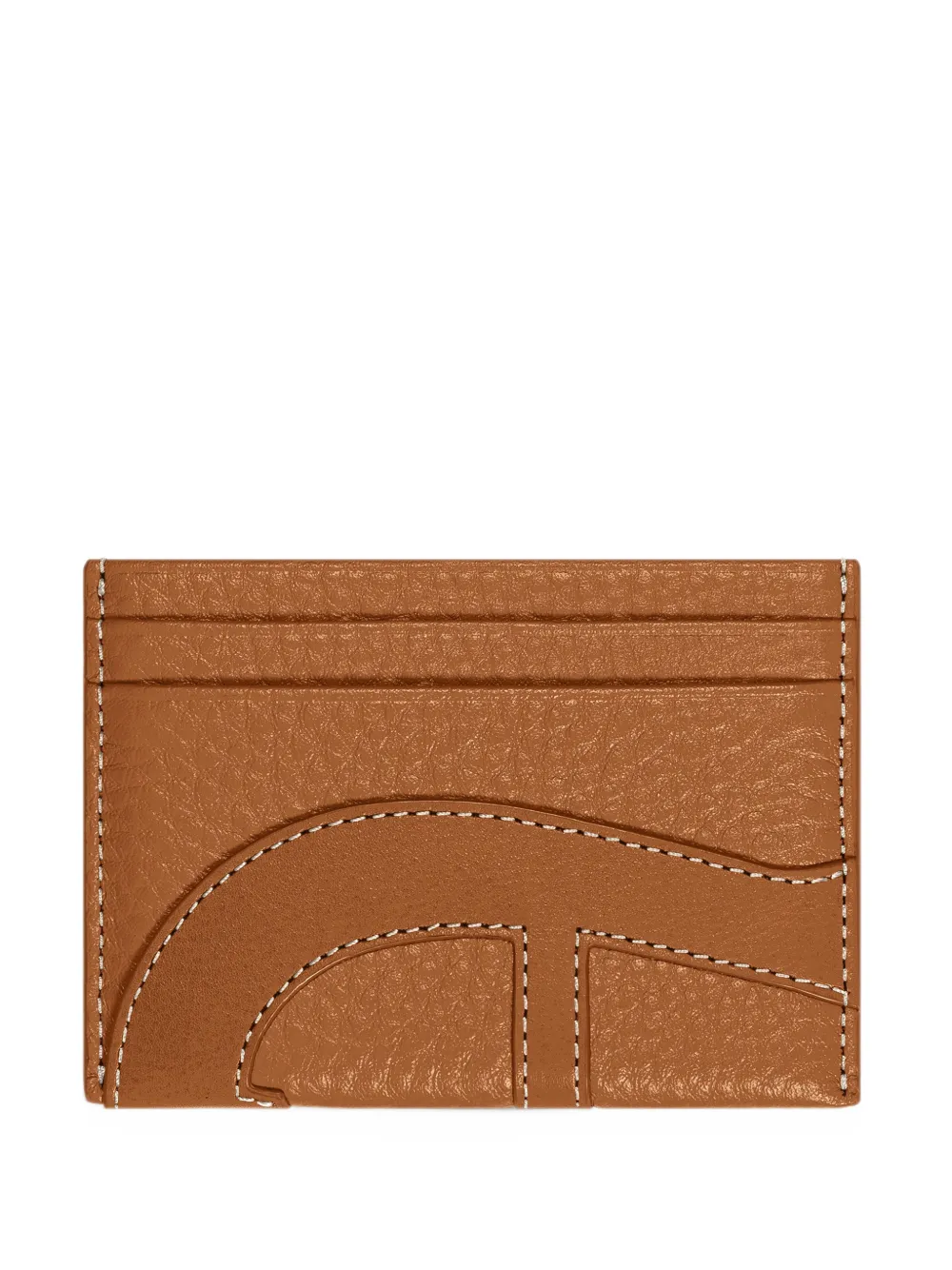 AIGNER Deborah logo-patch card holder - Marrone
