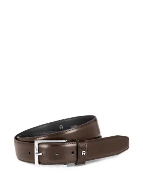 AIGNER logo-plaque leather belt