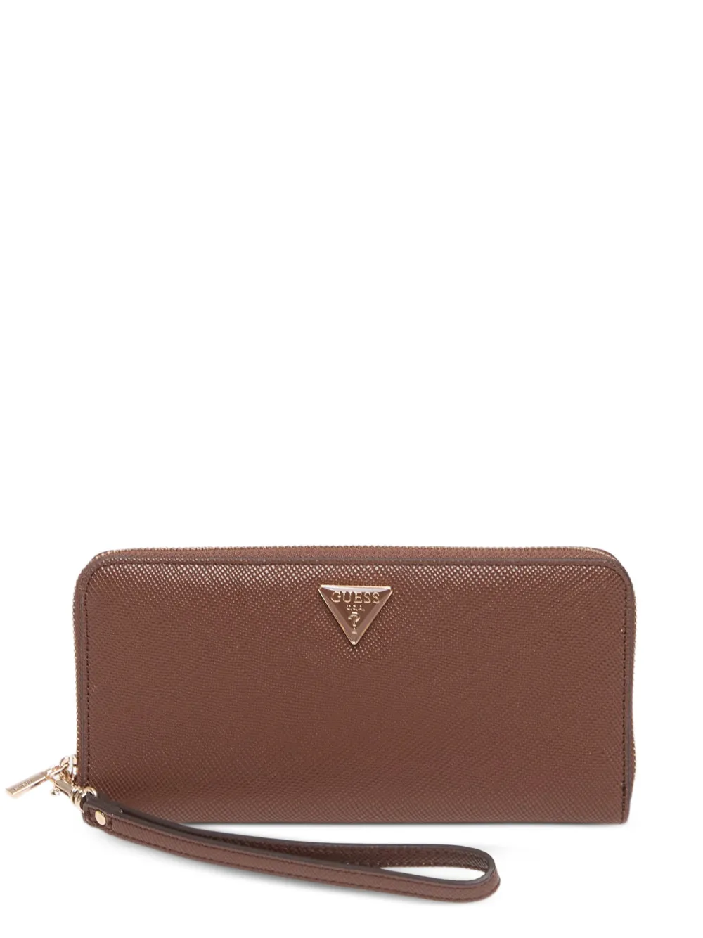 GUESS USA Guess Danielle Slg Large Zip Around - Marrone