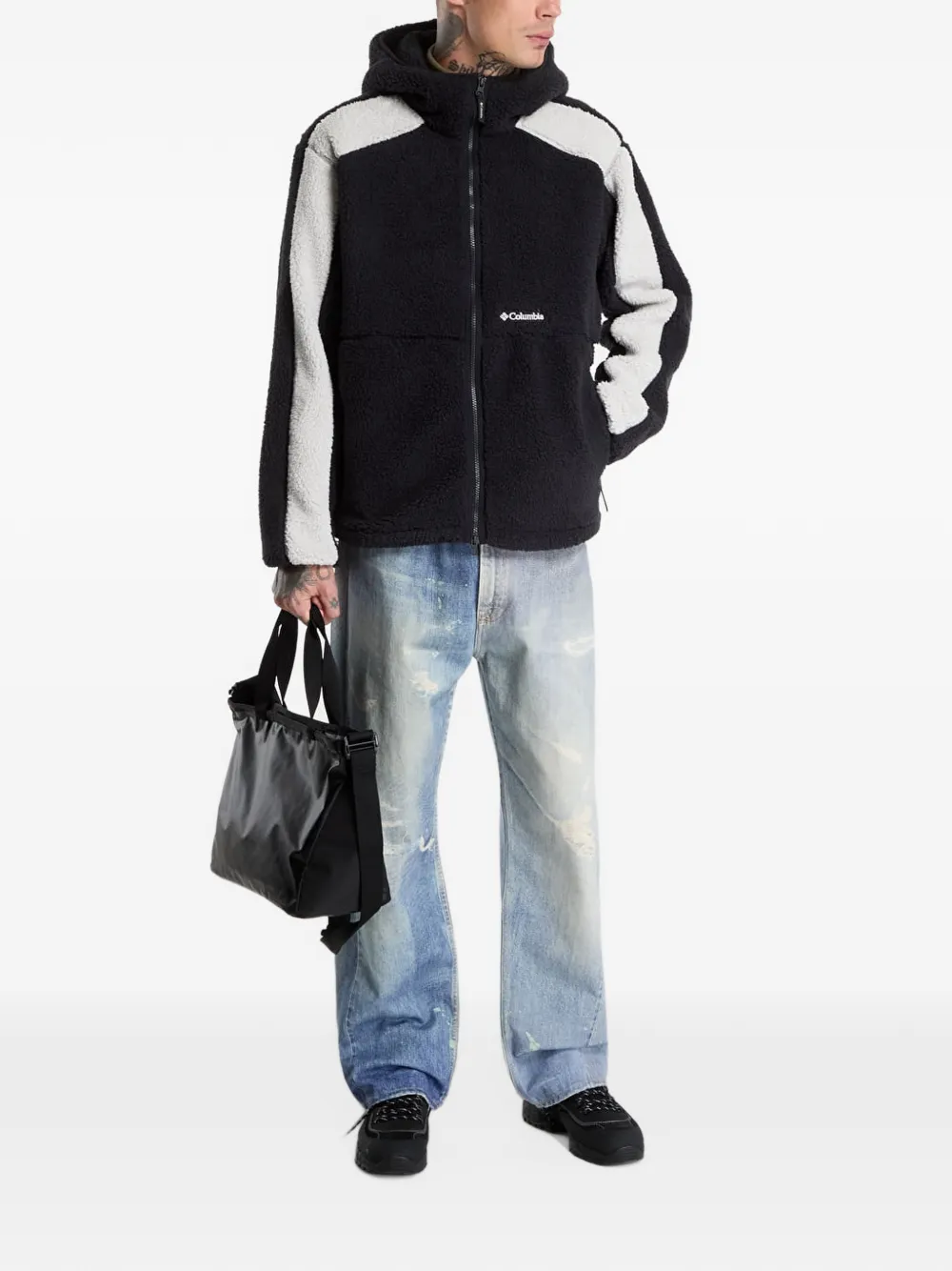 Columbia Mou tain fleece zip-up hoodie Zwart