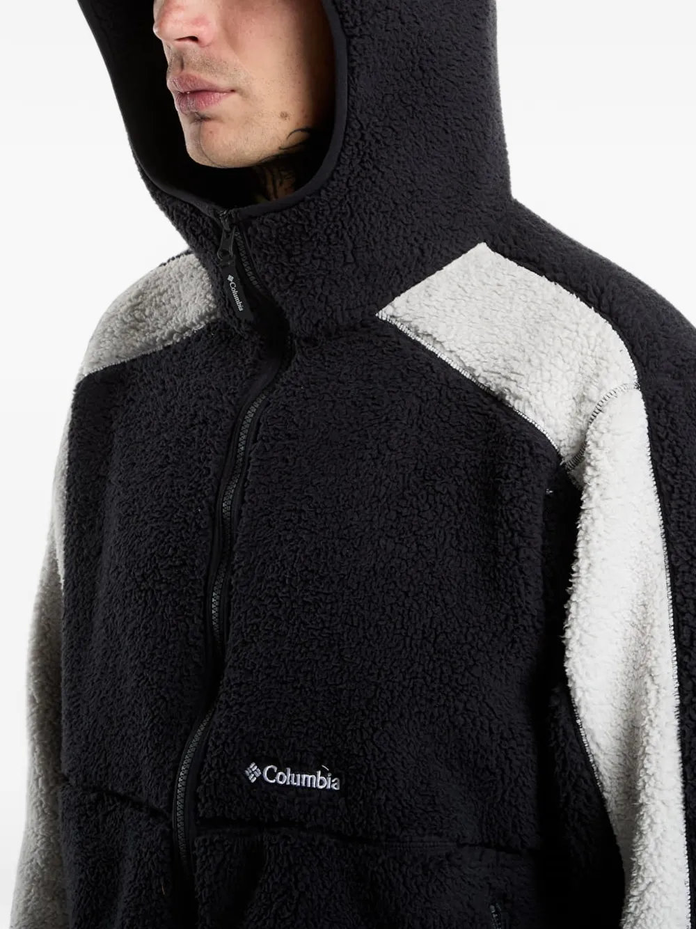 Columbia Mou tain fleece zip-up hoodie Zwart
