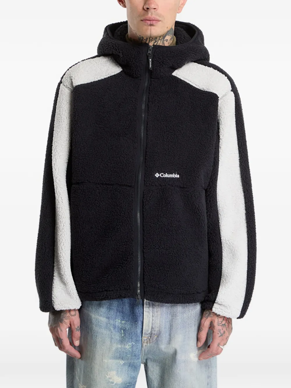 Columbia Mou tain fleece hoodie met rits Zwart