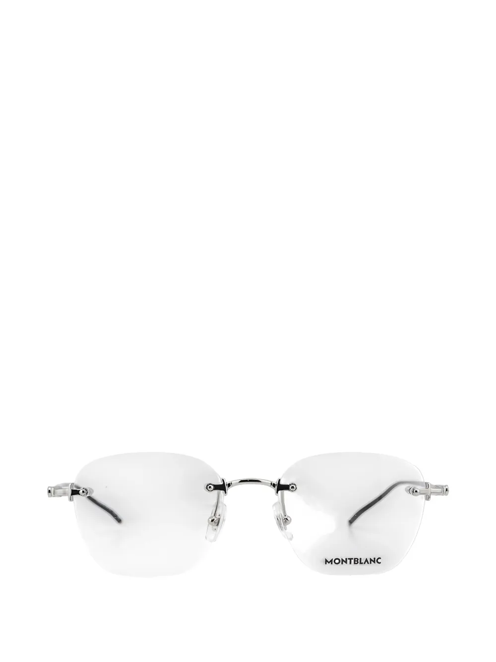 Montblanc rimless square-frame glasses - Argento