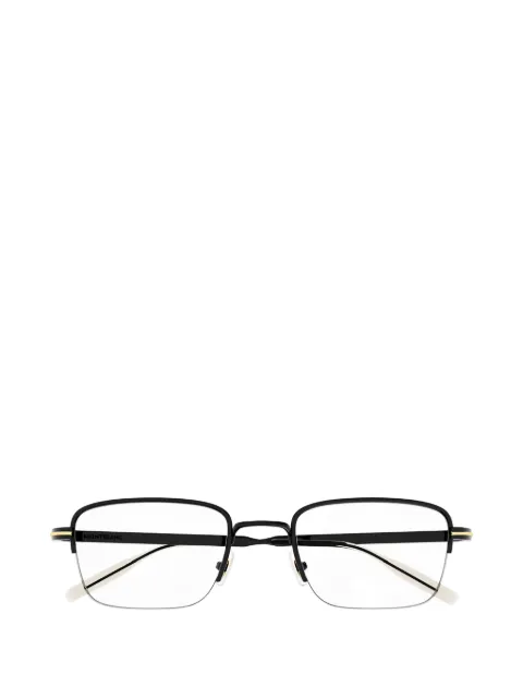 Montblanc rectangle semi-rim glasses