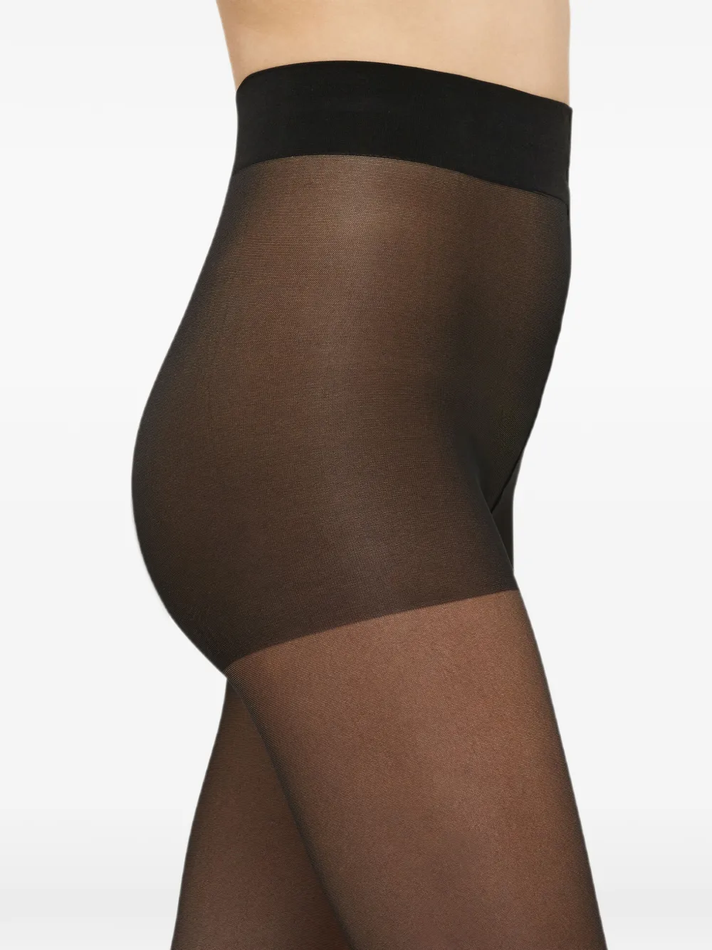 Wolford 15 Eco sheer soft-waistband tights Zwart