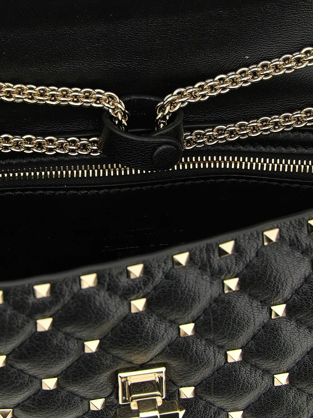 Valentino Garavani medium Rockstud Spike shoulder bag Zwart