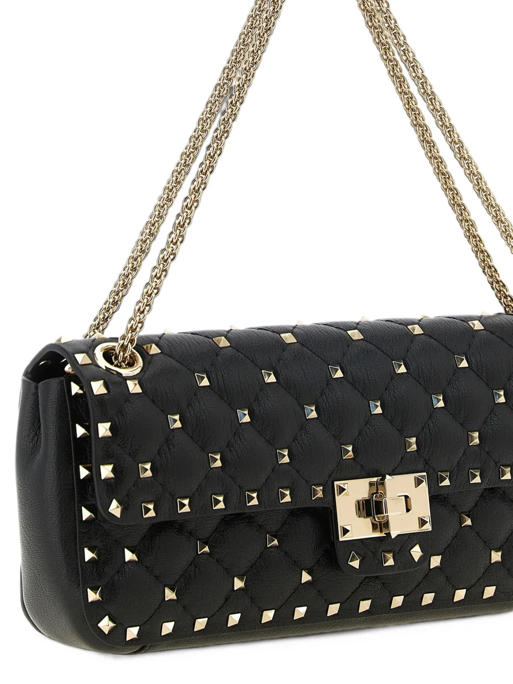 Valentino Garavani medium Rockstud Spike shoulder bag Zwart