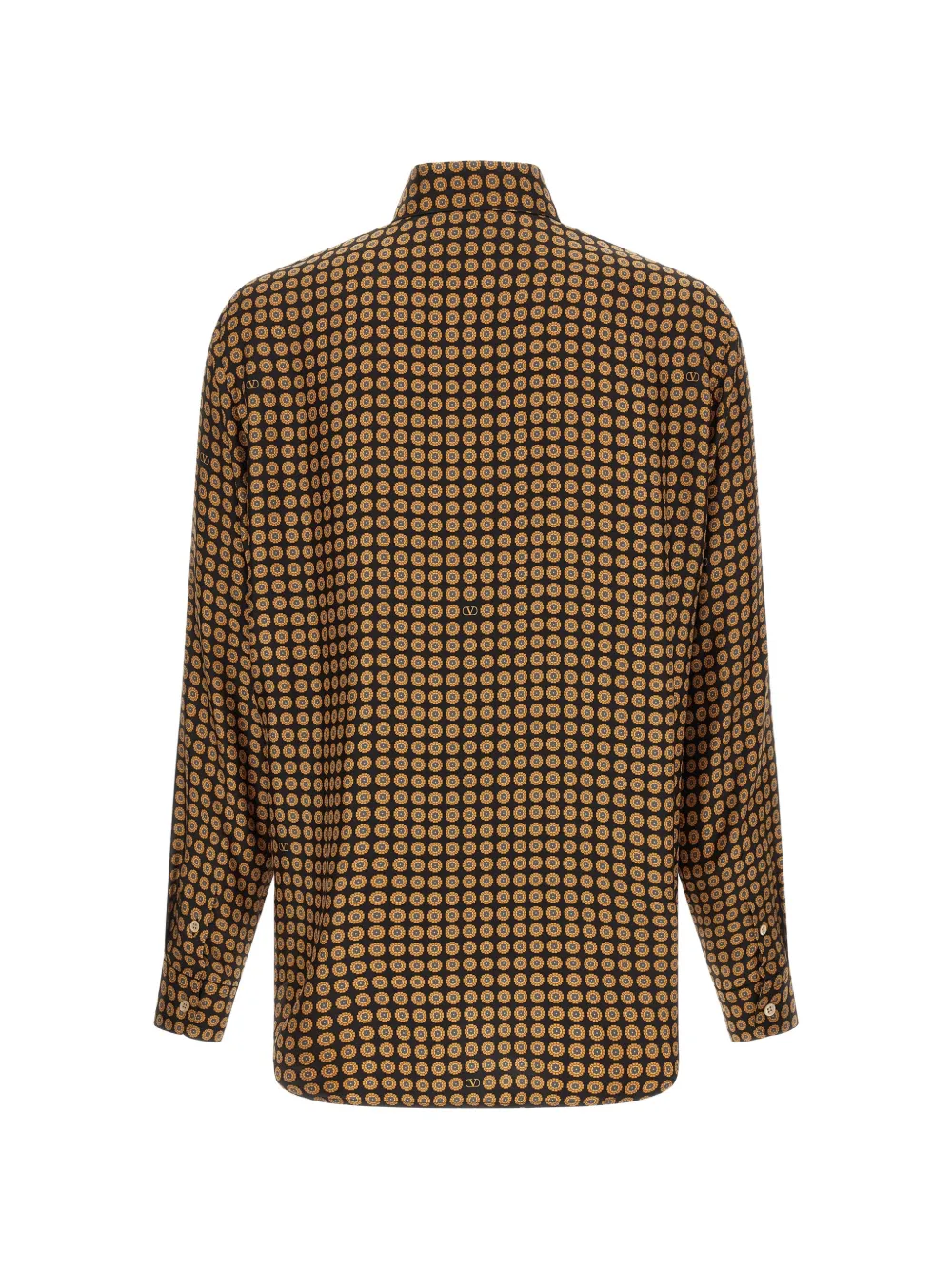 Valentino Garavani chamber-print silk shirt Zwart