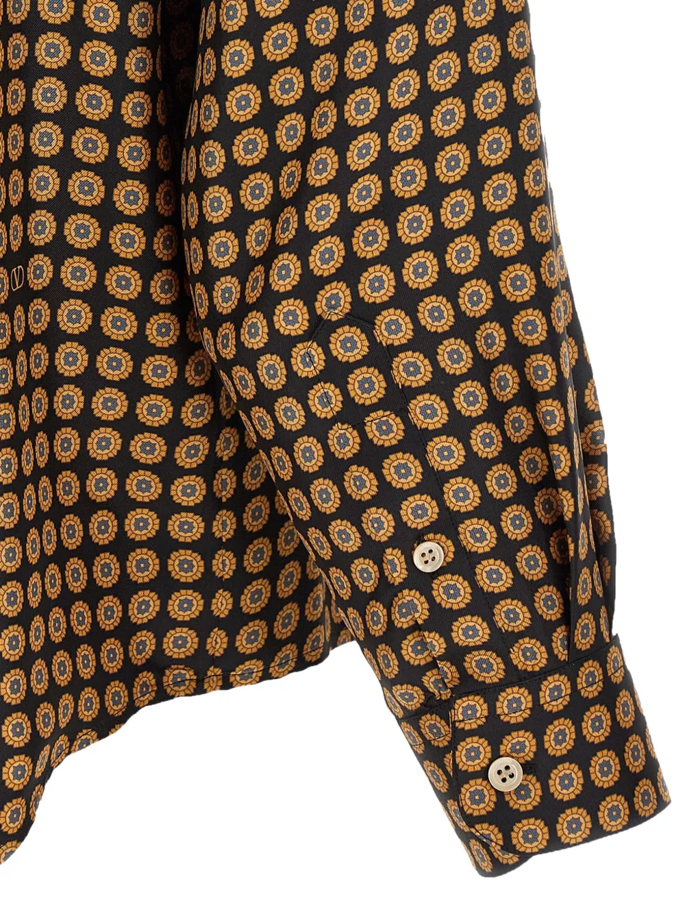 Valentino Garavani chamber-print silk shirt Zwart
