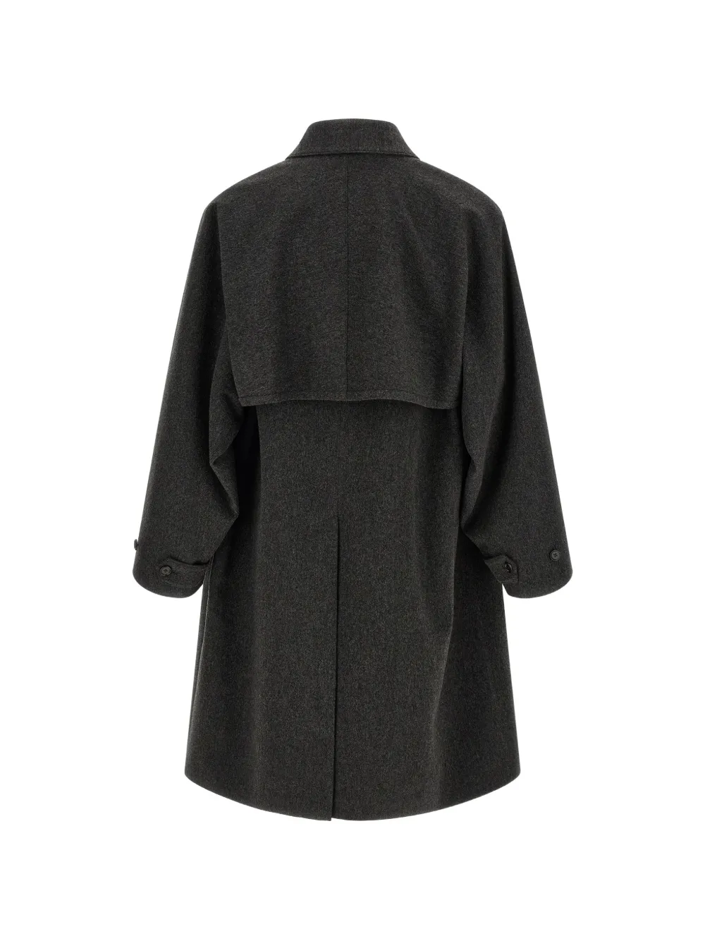 Jil Sander Sport 131 cape-overlay coat Grijs